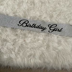 Birthday sash